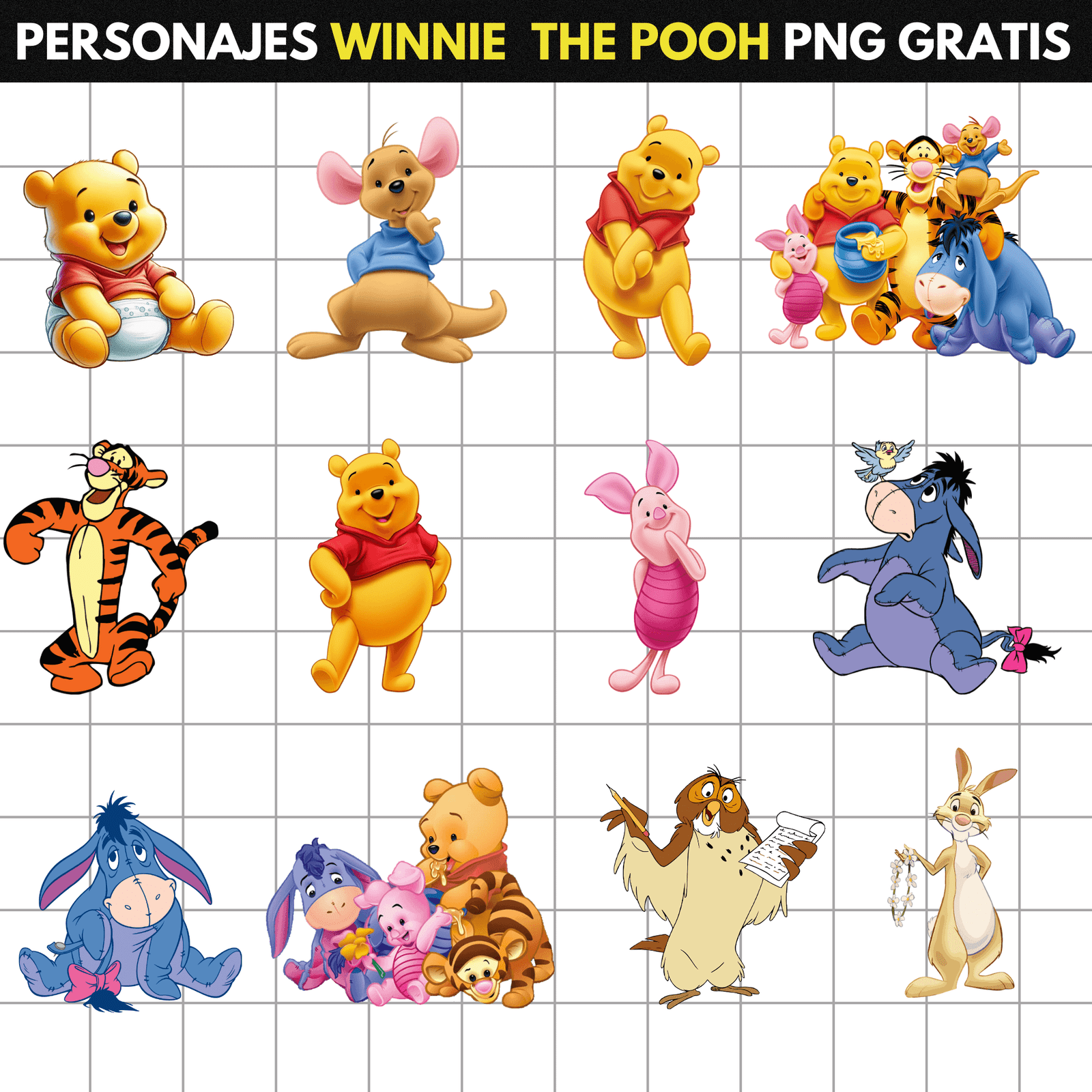 Personajes de Winnie the Pooh Gratis